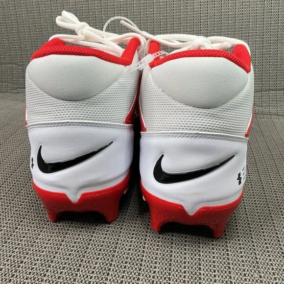 Nike Alpha Menace 4 Men’s Size 15 Red/White Pro Football Cleats - Picture 6 of 9
